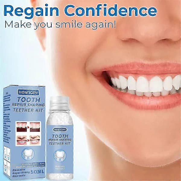 1-3x Stærk Permanent Tandcement til Kroner, 30 ml Tandlim med Langvarig Binding 30 ml 3pcs