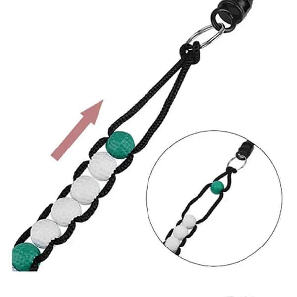 Nylonvevd Golf Slagteller og Golfball Putterteller