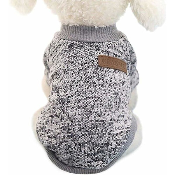 Sweater til kat og hund (grå S)