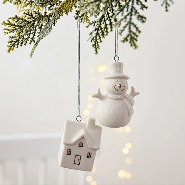 3 kpl Joulun akryyliset lumihiutaleornamentit Läpinäkyvä joulukuusen riippuva koriste Joulukoristeet kotiin Uusi vuosi 2024 Christmas House