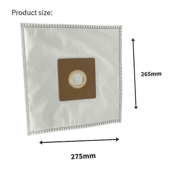 Dammpåse för NEN170 Dammsugare Tillbehör Ersättningsdelar Non-Woven Tyger Skräp Dammpåse 10ST