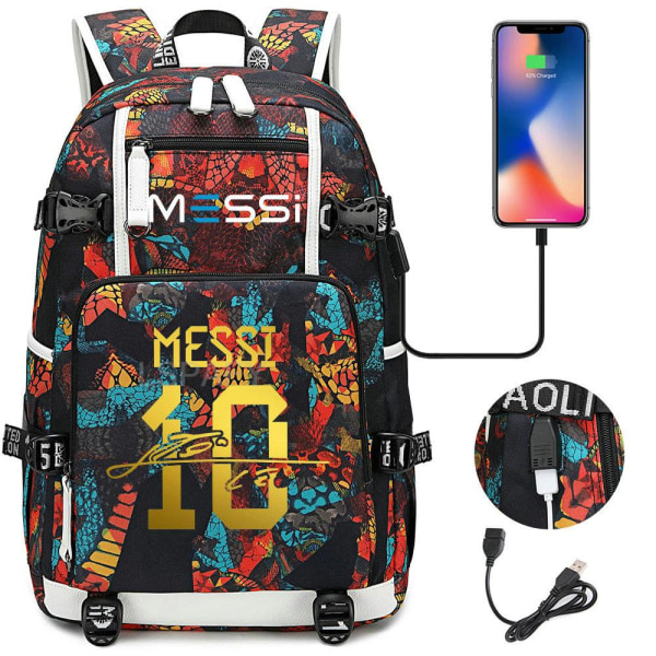 18\" Messi Ryggsekk Svart Vanntett 4