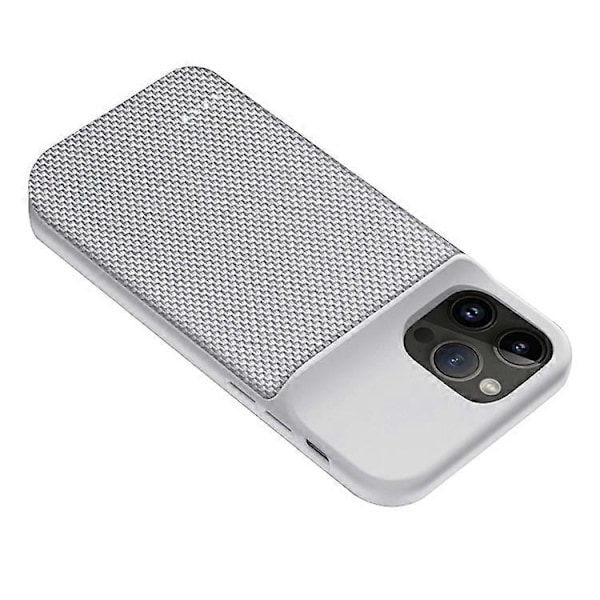 Kompatibel för iPhone 14 Pro 6800mAh Uppladdningsbart Förlängt Batteri Power Bank Oxford Tyg Yta Telefon Laddare Skal
