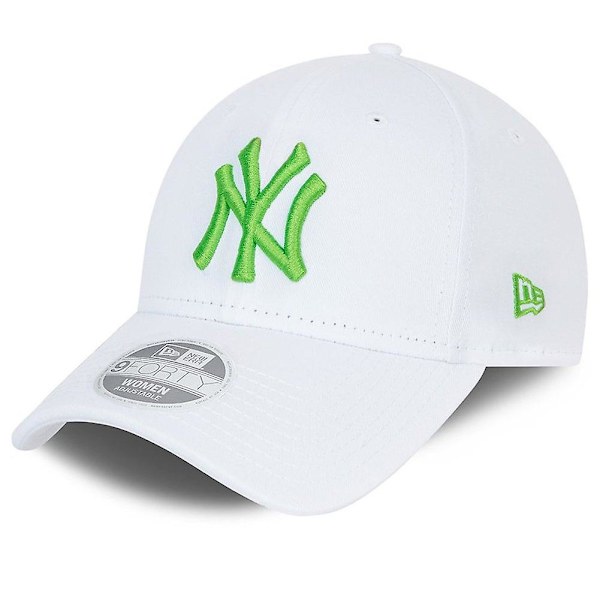 New Era 9Forty Dame Cap - New York Yankees hvid / lime