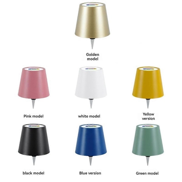 Langaton Pullolamppu RGB-tilat & 3 Värin Portaaton Himmennys Pullolampun Varjostin Ladattava Pullovalo
