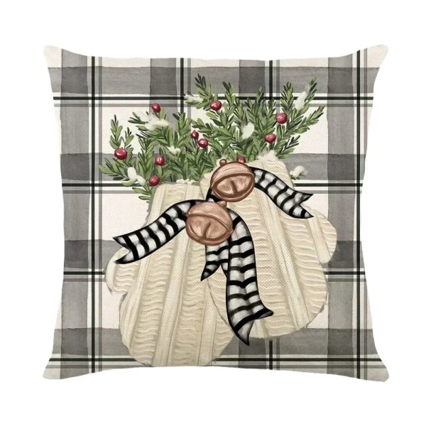 45cm Hyvää Joulua Tyynynpäällinen 2023 Joulukoriste Kodin Sisustus Uuden Vuoden Joulukoriste 2024 T99-7 45x45CM