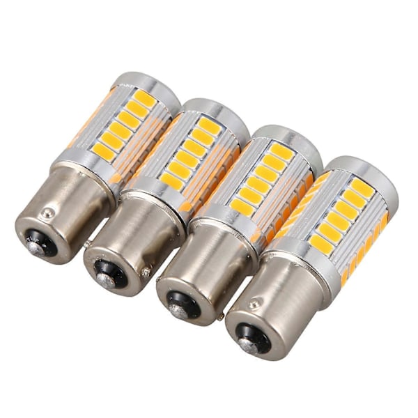 4 st 1156PY BAU15S PY21W Led 33SMD Bil Bak Blinkers Broms Backljus Signal Lampa G
