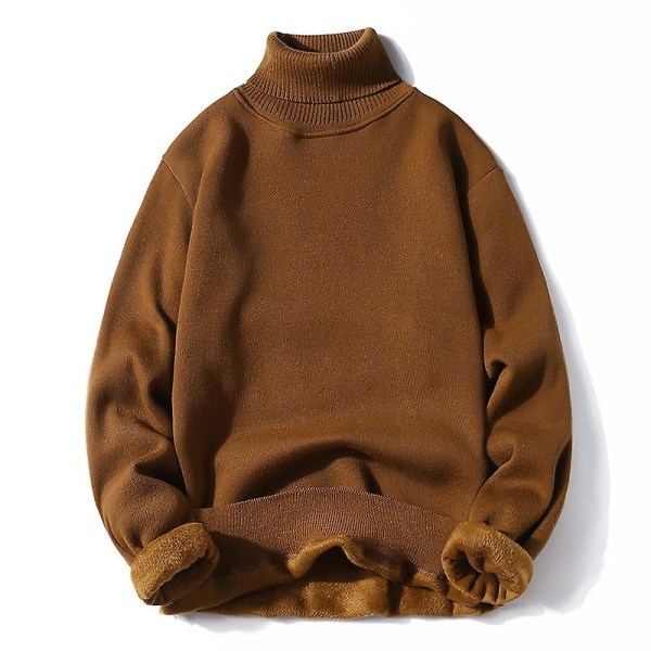 Talvi miesten fleece poolokauluspusero miehet 2022 uusi rento neule paksu poolopaita miesten merkki syksy kashmir O-kaula miesten topit Gray turtleneck L (54-63KG)