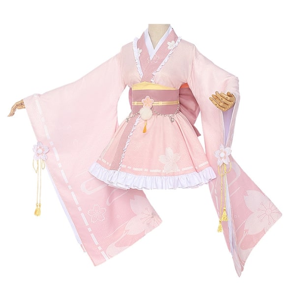 CosDaddy My Hero Academia Uraraka Ochaco Cosplay-kostyme Voksne kvinner Kimono-dresser Halloween-kostyme Women Suits XXXL