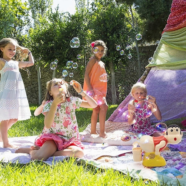 Bubbelmaskin Leksak, Rolig Musik Automatisk Fis Bubbelblåsare - Pojkpinne Blåsare, Bubbelmaskin Lätt att Använda