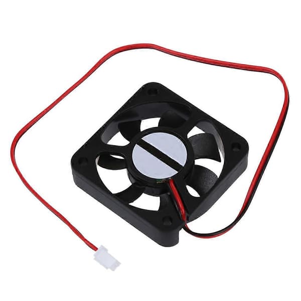 DC 12V 2-bens stik børsteløs køleventilator 50mm x 50mm x 10mm