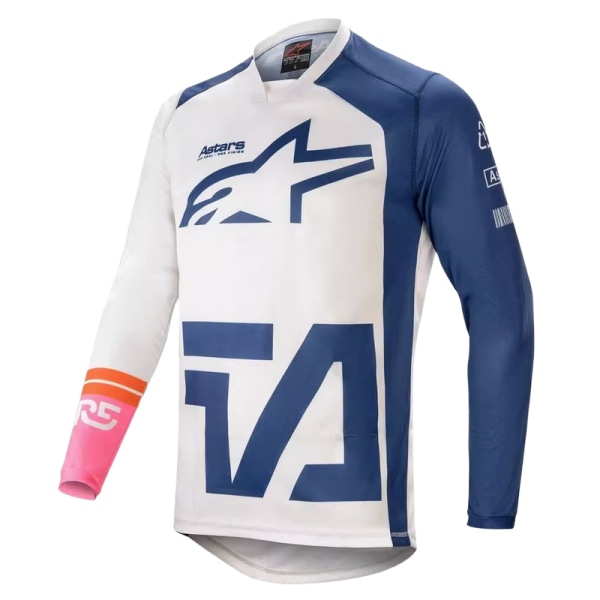 Sommer A stjerne udendørs sports cykel motorcykel langærmet downhill dragt åndbar T-shirt XL
