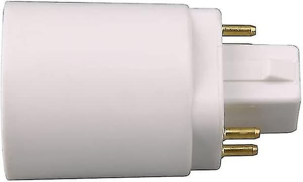 Gx24q Led Lampeadapter Til 4 Pin E27 Sokkel 2 stk