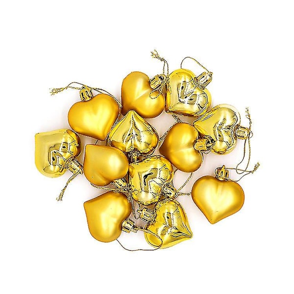 Valentinsdag Festpynt Hjerteballoner (guld) 48 Styk uu
