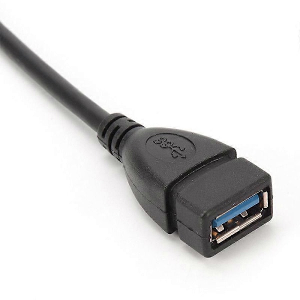Usb 3.0 Vinkel Forlængerkabel Han Til Hun Adapter Ledning Data Op