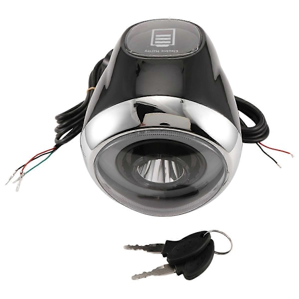Til Citycoco Elektrisk Scooter Angel Eye 60V Hastighed Strømmåler Tilbehør Forlygte Nøgle Elektrisk Lås