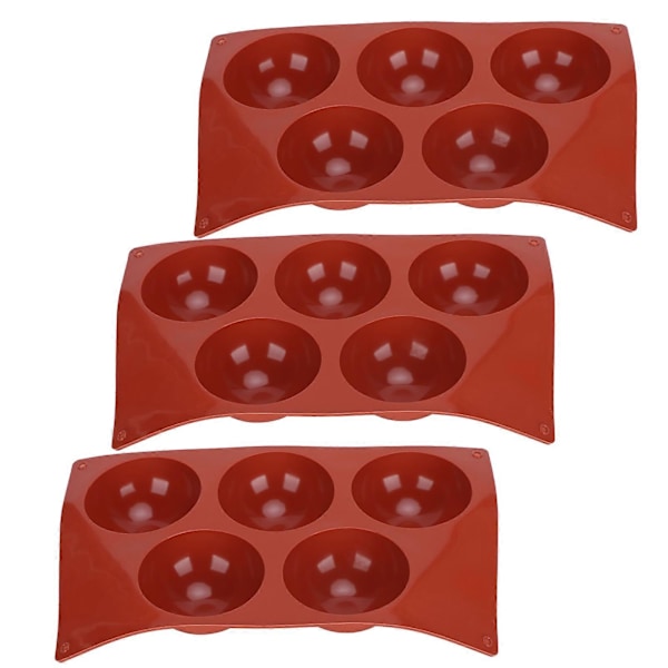 3 stk. Halvkugle Silikoneform DIY Bagning Fremstilling Varm Chokolade Kage Dessert Gelé Dome Mousse L5 Halvkugle 84040
