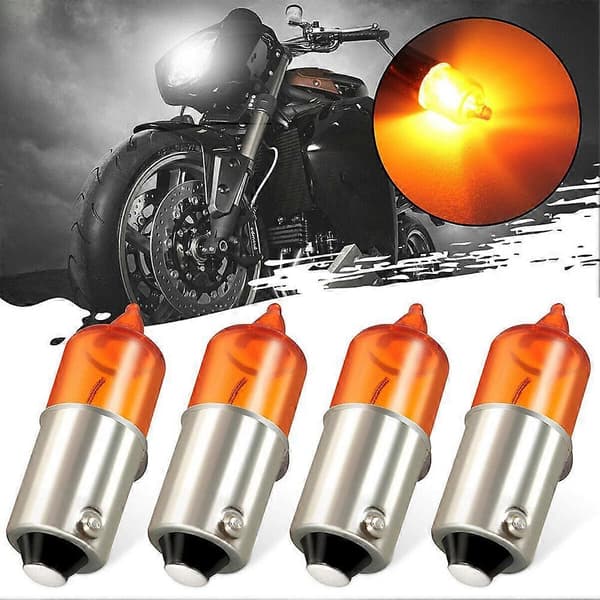 NYE 4 stk. Motorcykel Mini Blinklys Indikator Pære 21W Halogen 2^uk|