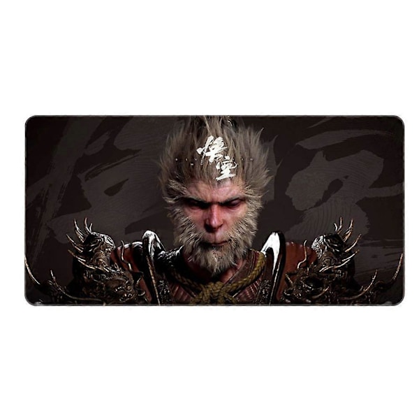 Black Myth Förlängd Gaming Musmatta - Stor Halkfri Skrivbordsmatta för Gamers, Kontorsbruk, 900x200mm