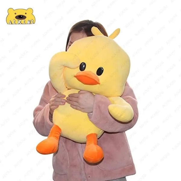 Stor Storlek Mjuk Anka Plyschleksaker Sovkudde Söt Djur Fylld Svan Gås Plyschdockor Golvmatta Barn Flickor Födelsedagspresent little yellow duck 30cm