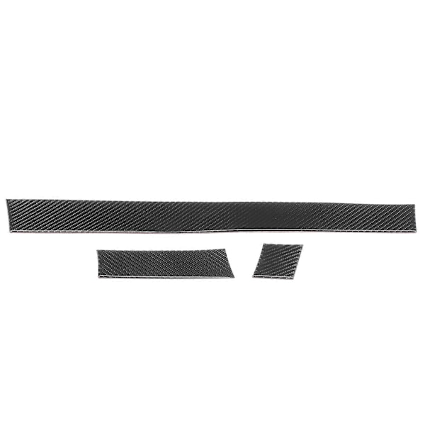 3 st Kolfiber Instrumentbräda Panel Trim Skydd Dekoration Passar 5-serie E60 E61 2004?2010