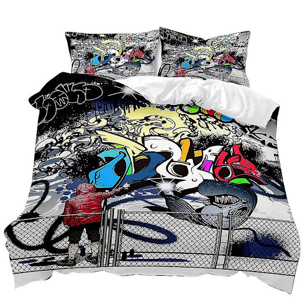 Hip Hop Serie Dynetrekk Hjemmetekstil Tredelt Sett Q A 200*230three-piece set