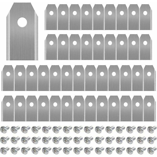 45 Titanblad för alla Husqvarna/Automower/Yardforce/Gardena robotgräsklippare (3g-0.75mm) med 45 skruvar, reservblad för modellerna 105, 310, 315, 320