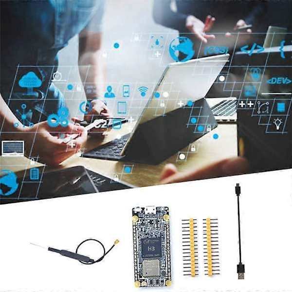 NanoPi DUO2 -kehityskortille + Micro-USB-kaapeli + Antenni 512M DDR3 Allwinner H3 WiFi Bluetooth Cor