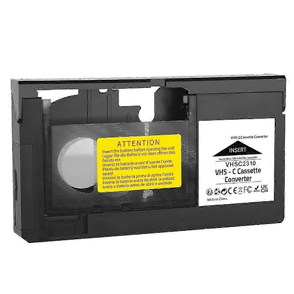-C Kassettkonverter for for for til VHSC SVHS-C Kassettadapter Ikke for 8mm/MiniDV/Hi8