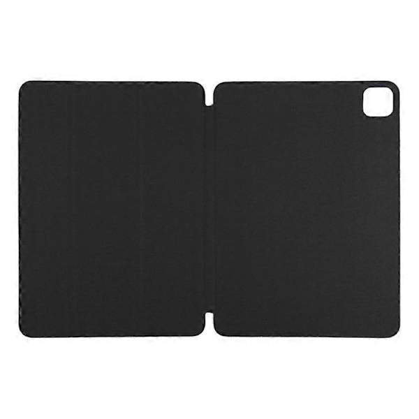 Kompatibelt Fodral för iPad Pro 11 (2024) PU Läder Tri-fold Ställ Magnetisk Stängning Tablet Skydd Black