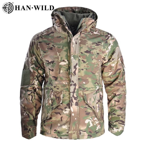 -25°F Camo Byxor Militärkläder Taktiska Jackor Jaktkläder Stridsuniform Vattentät Camping Airsoft Army Jacka Man CP jacket XL-70-80kg