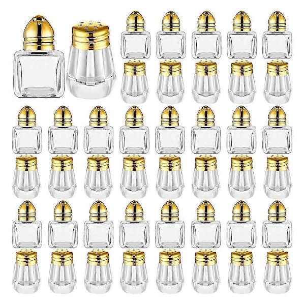 Mini Salt- och Pepparströare Genomskinliga Kryddströare Små Kryddströare Transparent Kryddströare