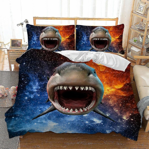 3D Djurtryck Påslakan med Örngott Sängkläder Set Enkel Dubbel King Modell 161 180*210cm three-piece set