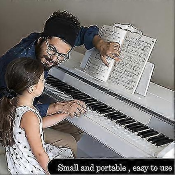 2-pack notklämmor notbladshållare pianonotklämmor notklämmor för piano keyboard stativ
