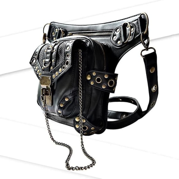 Retro Naiset Miehet Goottilainen Rock Nahka Steampunk Laukku Steam Punk