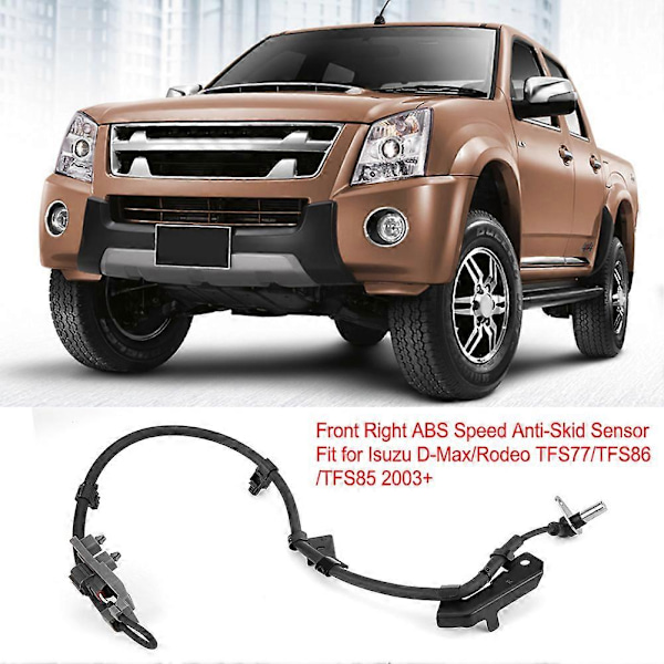 897387989 ABS-sensor, højre for, til Isuzu D Max Rodeo TFS77/TFS86/TFS85 2003+