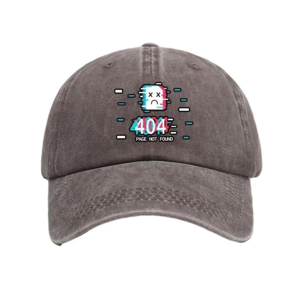 404 Not Found Keps med Skärm Coffee color