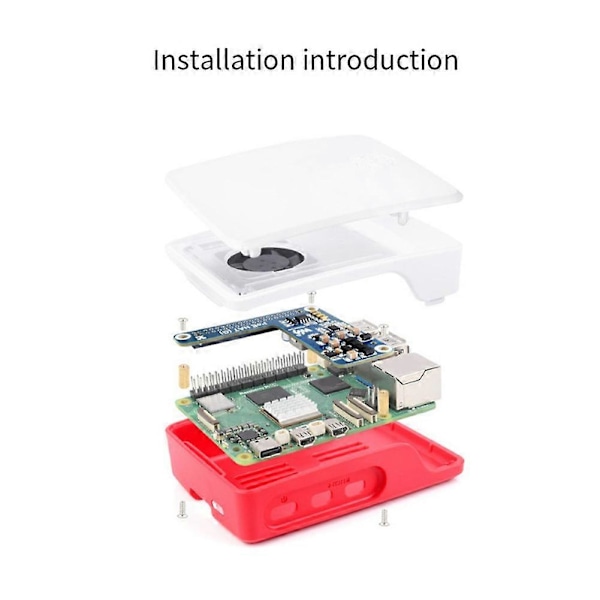 för 5 PoE Expansionskort PoE HAT med Kylfodral Stöd IEEE 802.3af/at Nätverksstandard