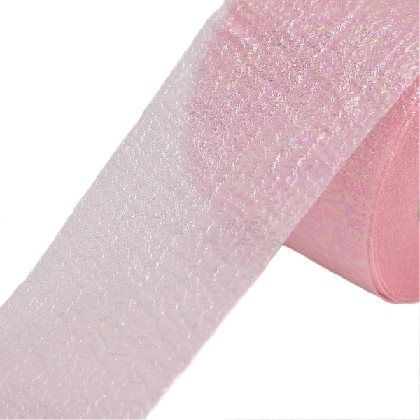 Symphony Ribbon Gradient Julband Rulle DIY Hemgjord Barnrosett Hårprydnad Tyll Rulle Melonröd