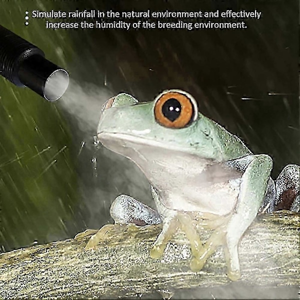 4L Amfibier & Reptil Tåke Luftfukter med Slange Justerbar Terrarium Reptil Fogger Luftfukter Ac