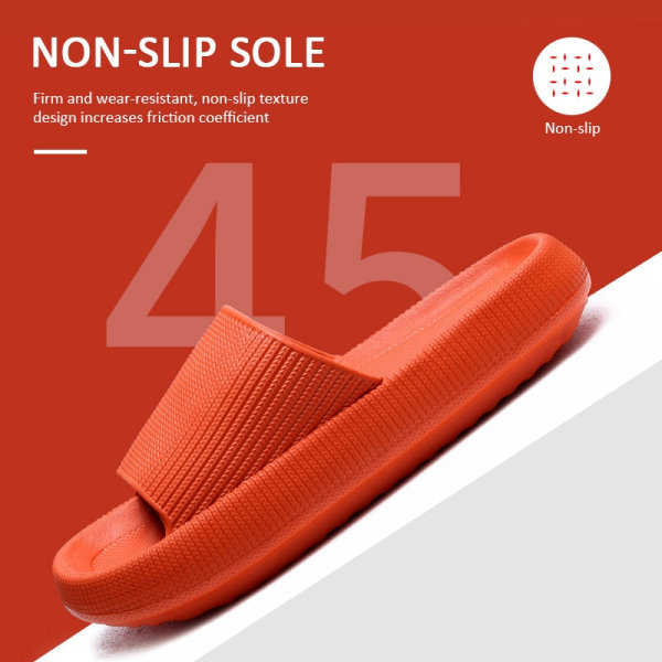 Badrum med tjocka sulor Hushållstofflor inomhustofflor Sommar Halkfria flip flops Blue 34-35