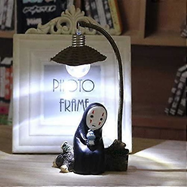 Ansiktsløs Nattlampe Bordlampe Hayao Miyazaki Anime Barnegaver Leker Hjemmedekorasjoner