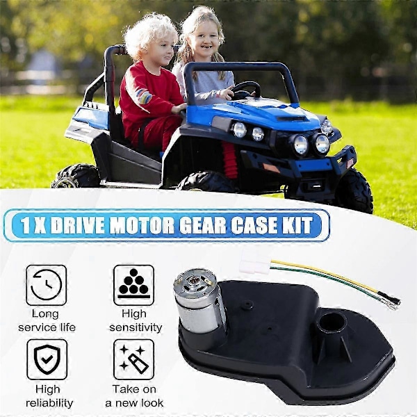 555 24V 18000RPM Elmotor med växellåda för barnbil, Elbilsmotor, Tillbehör för elbil barn_Lucky_B