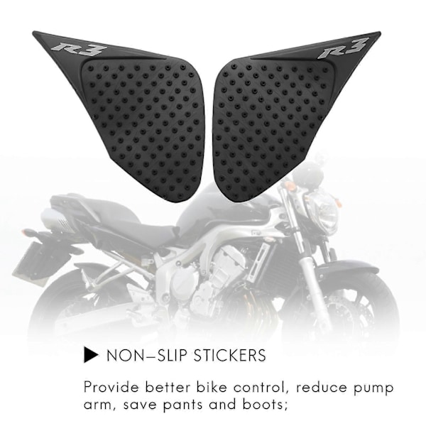 For R3 2015 2016 2017 Yzf-r3 Antislippute Tankbeskytter Sideklistre Gass Kneegrip Tr
