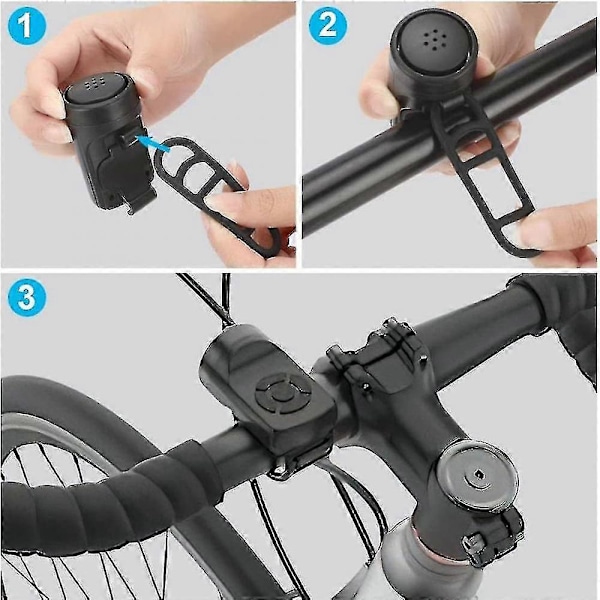 Elektrisk Cykelhorn, Elektronisk Cykel, 140db Cykelhorn För Vuxna, 4 Ljudlägen Vattentätt Horn [KN