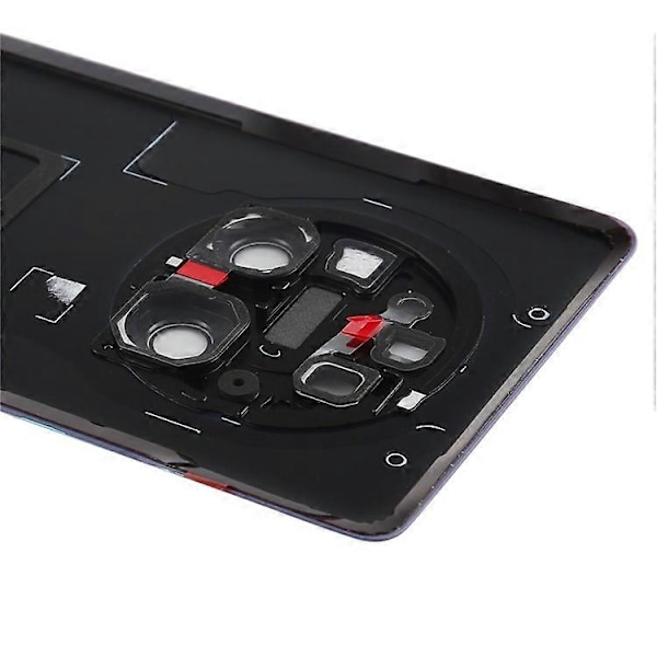 Yhteensopiva Huawei Mate 40 Pro 5G:n kanssa Akun kotelo liimatarra + kameran linssinsuojus Silver