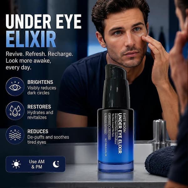 Under Eye Elixir Serum - Retinol Arginin, Lindring av mörka ringar och svullnader, 15ml