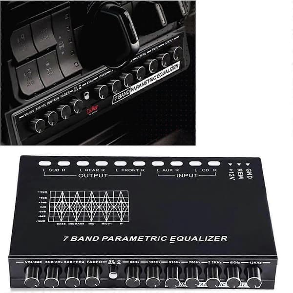7-bånds bilstereo-equalizer tuning crossover-forstærker for forbedret lydkvalitet
