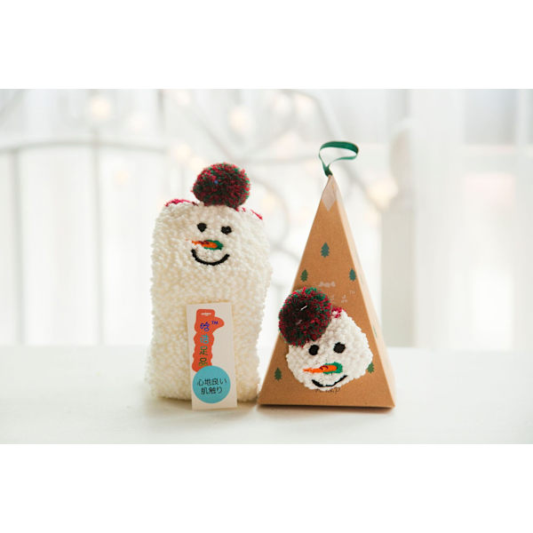 Strumpor Höst och Vinter Parstrumpor Nya Tecknade Söta Dam Julstrumpor Korallfleece Sovstrumpor Ping Pong Snowman Adult