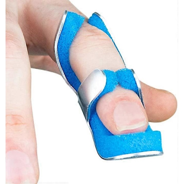 Ny mjuk skumfingerfixeringsskena (M8cm) - lämplig för frakturer/brutna fingrar eller tumme, artrit - triggerfinger Frog Mallet/DIP-ledsskydd